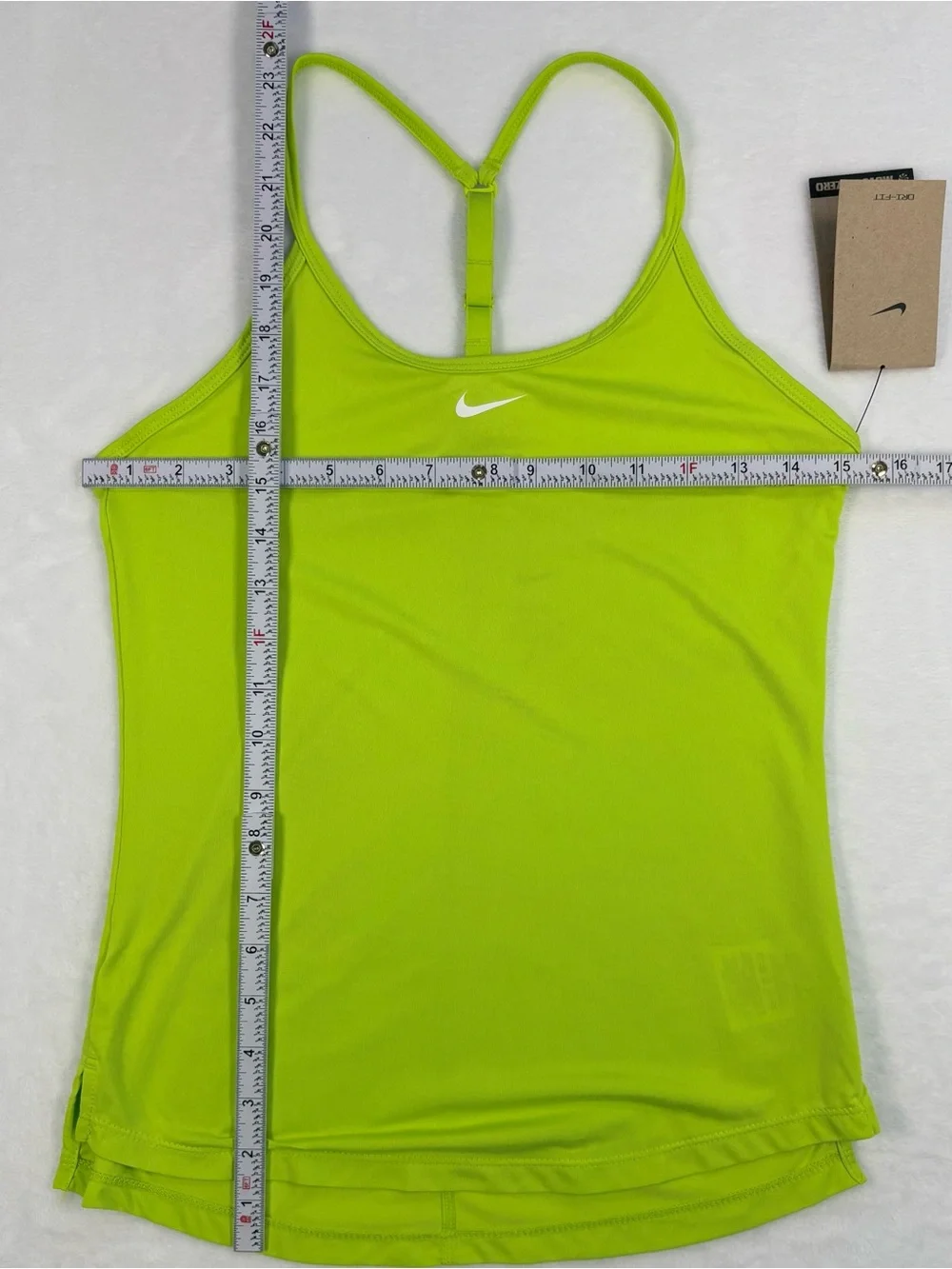 NWT NIKE Dri-Fit Neon Racerback Athletic Tank Top Relaxed Fit Women’s XS